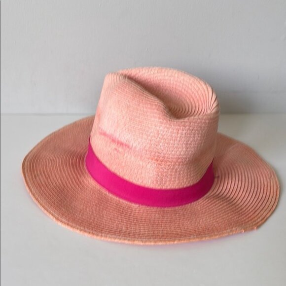 Theodora Callum Pink Floppy Hat Barbiecore Resort Beach Summer Hat - Picture 4 of 10